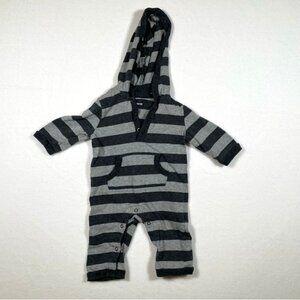 Leveret Baby Striped Hooded Jumpsuit 3-6m One Piece Romper